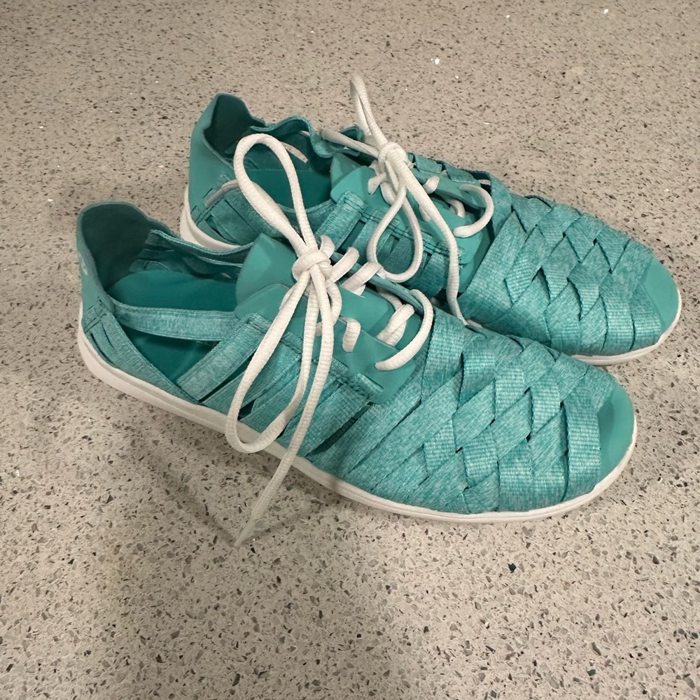 Merrell Flora Kye Atlantis Women's Woven Sneakers in Teal 7.5